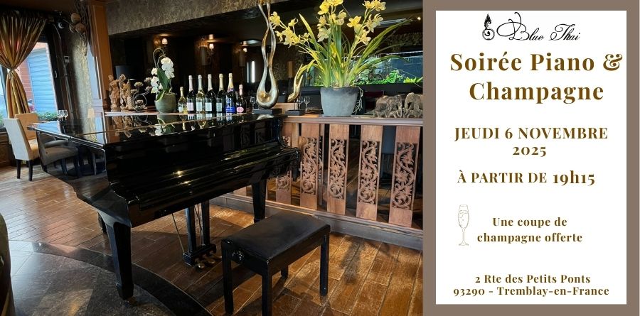 Soirée Champagne & Piano – 6 novembre 2025